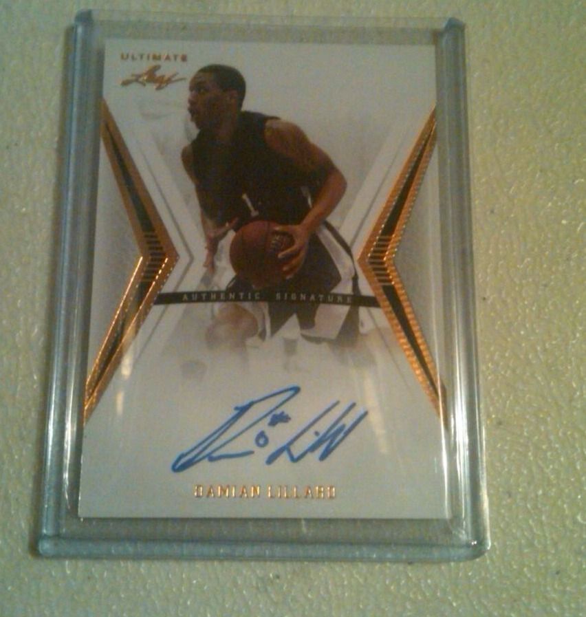 Damian Lillard 2012 13 Ultimate Leaf Auto Portland Trailblazers