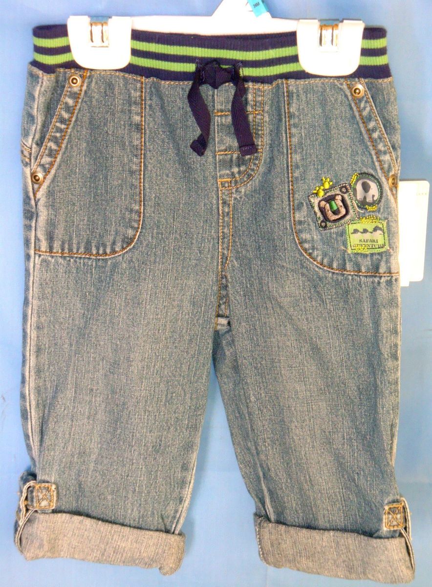 Little Me 100 Cotton Explorer Denin Jean with Roll Up Cuffs and