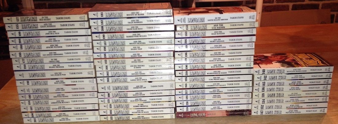 Lot 51 Longarm Western Paperbacks Tabor Evans 6 Lonestar