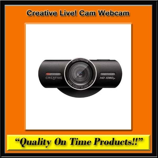 New Creative WebCam Live USB HD Megapixel Mp Auto PC Laptop Widescreen