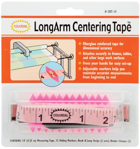 Colonial Longarm Centering Tape Measure Quilting NIP