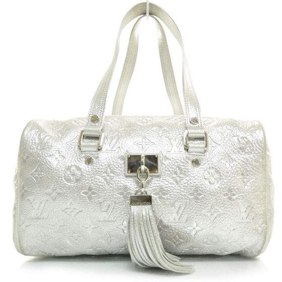 Louis Vuitton Monogram Shimmer Comete Bag Silver Le