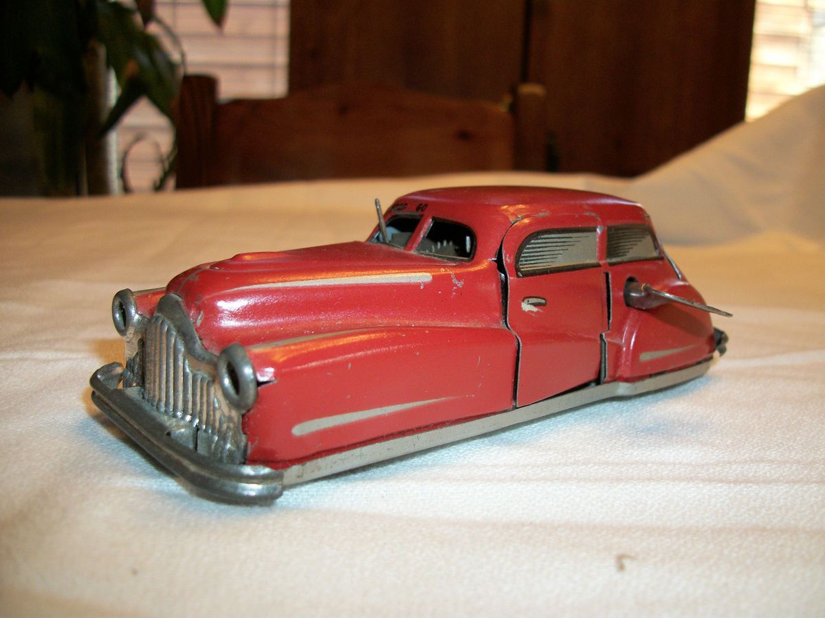 Vintage Tin Joustra Wind Up Ganster Sedan Model 2002