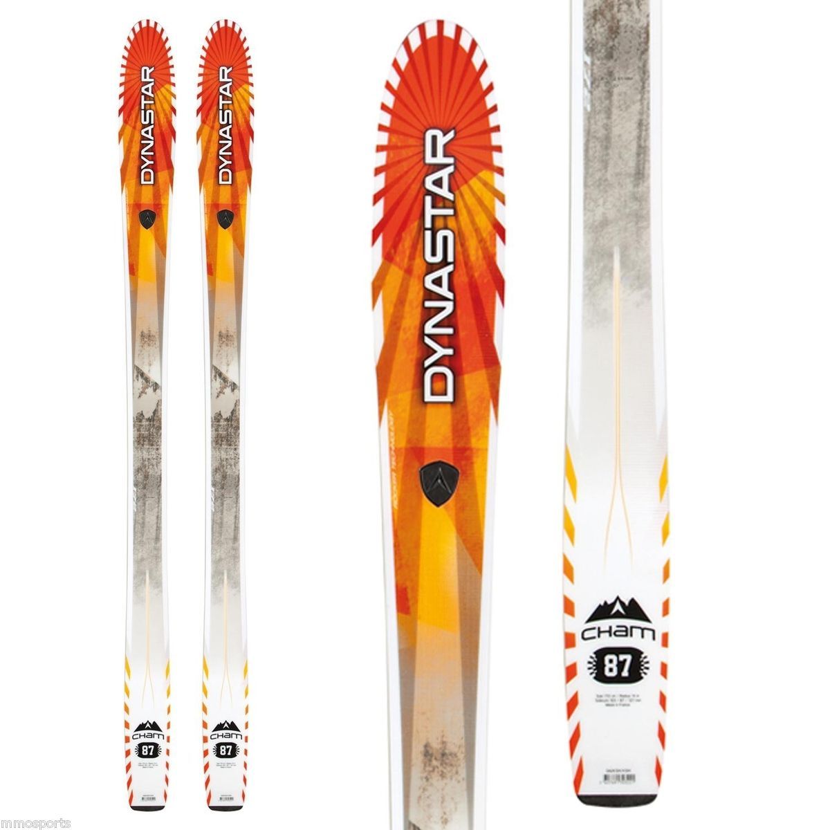  Dynastar CHAM 87 Rockered All Mountain Ski Look PX 12 Binding 172 cm