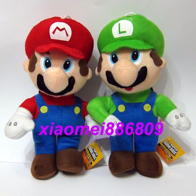 New Super Mario 13Mario and 13Luigi Plush Figure Toy 