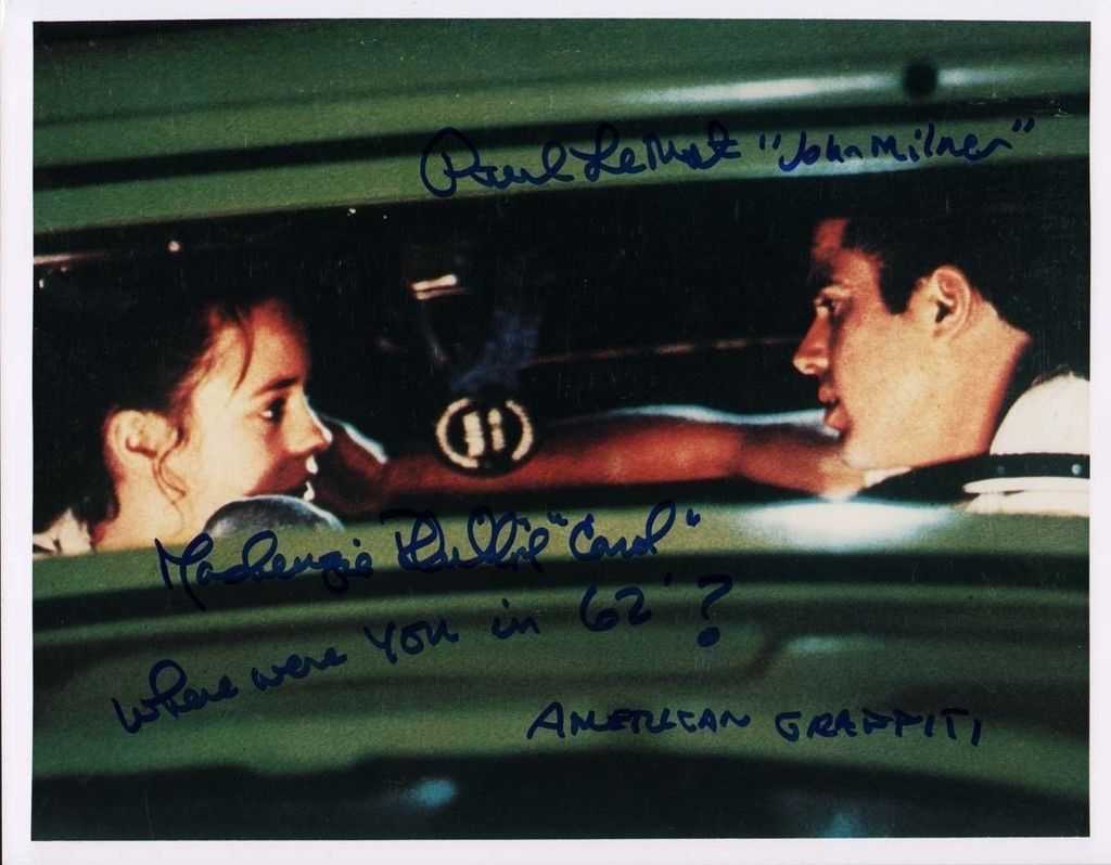 American Graffiti Signed Scene Mackenzie Phillips Paul Le Mat