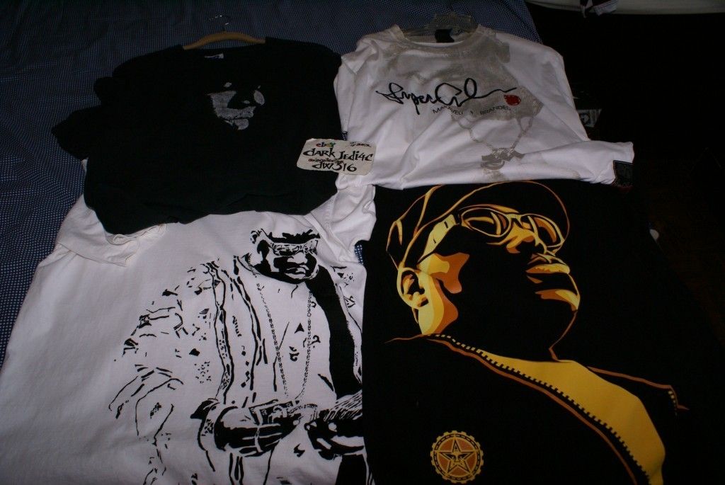 NOTORIOUS BIG 2PAC T Shirt SET makaveli biggie smalls tupac shakur szL