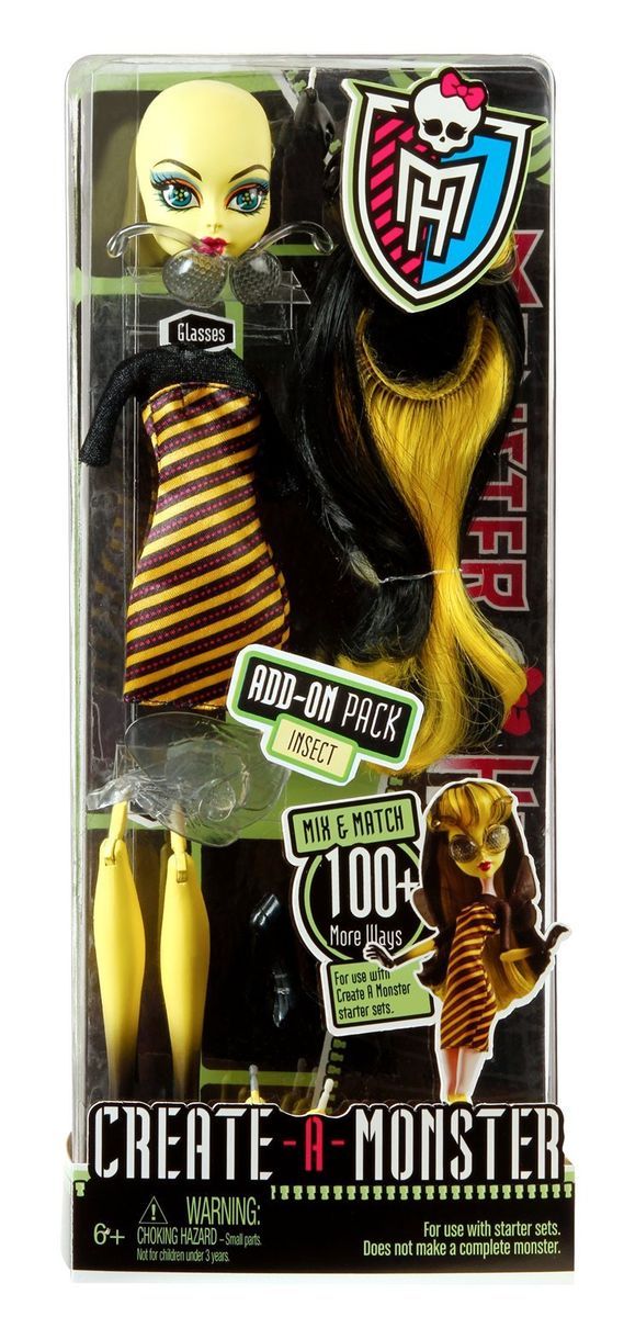 Monster High Make Your Own Monster Add on Pack The Bee Girl