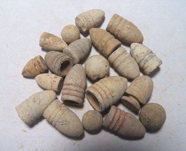 Nice Dropped Civil War Bullets   Various Types and Calibers   Manassas