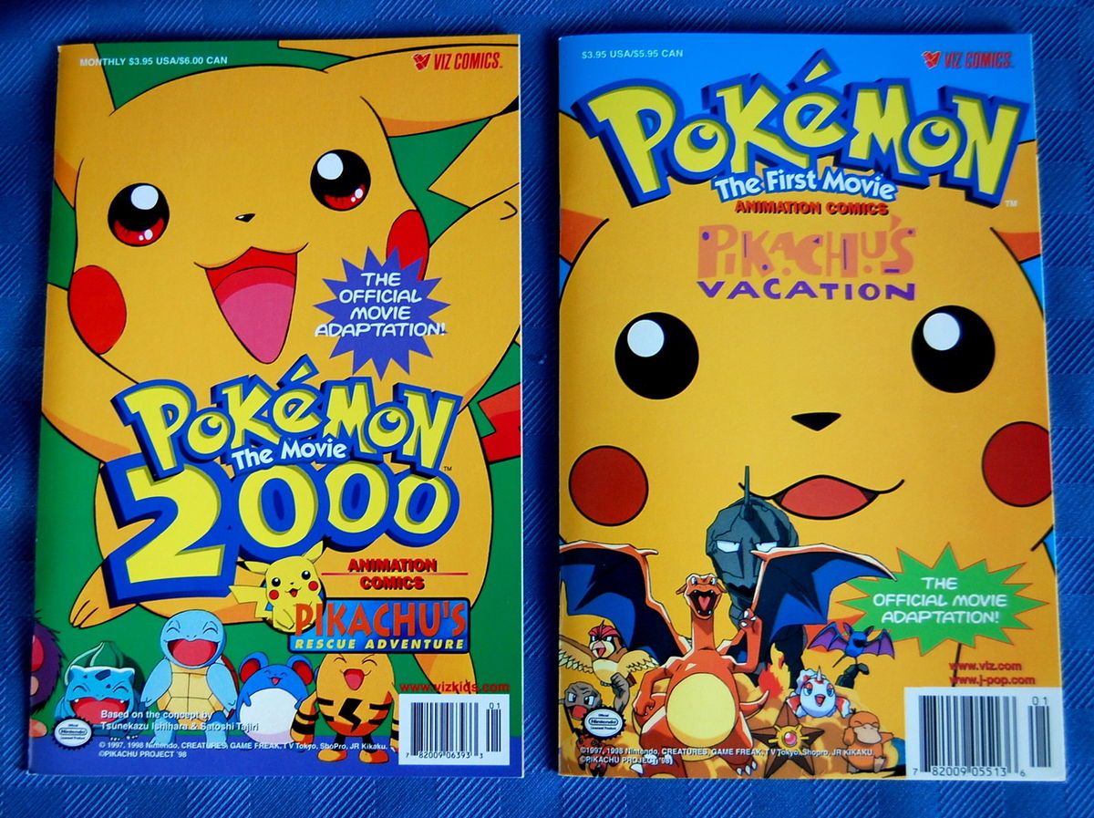 Manga Comic Pokemon The First Movie 2000 Pikachus Vacation Rescue