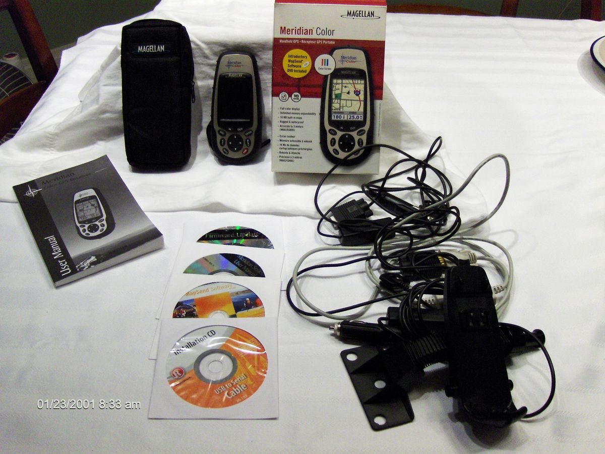 Magellan Meridian Color GPS Receiver with Bundled Accesories