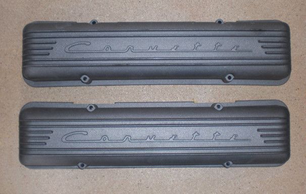 CHEVROLET CORVETTE ALUMINUM VALVE COVERS HOT ROD SMALL BLOCK 1955 57