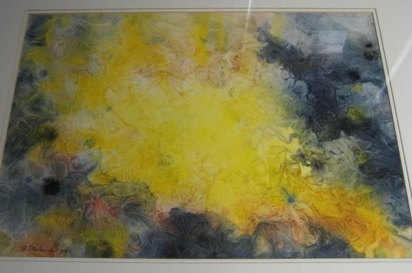 Vintage c1970s Margaret Philbrick Listed Efflourescence Abstract