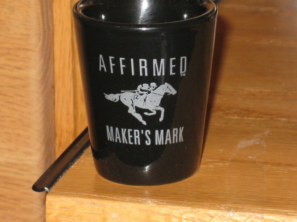 Affirmed Makers Mark Shot Glass