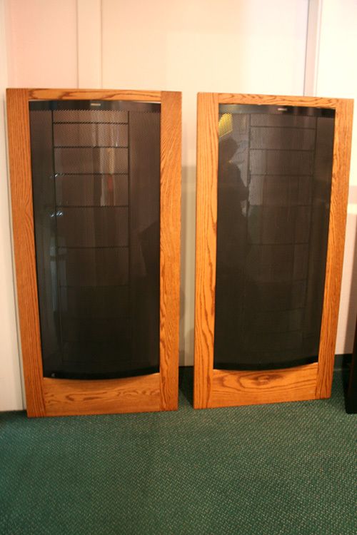 Martin Logan CLS II Speakers Dark Oak Trim Rare Full Electrostatic