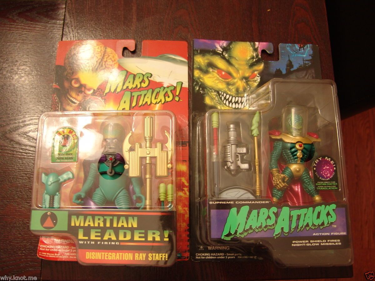 Mars Attacks Martian Leader Supreme Commander Figures Lot