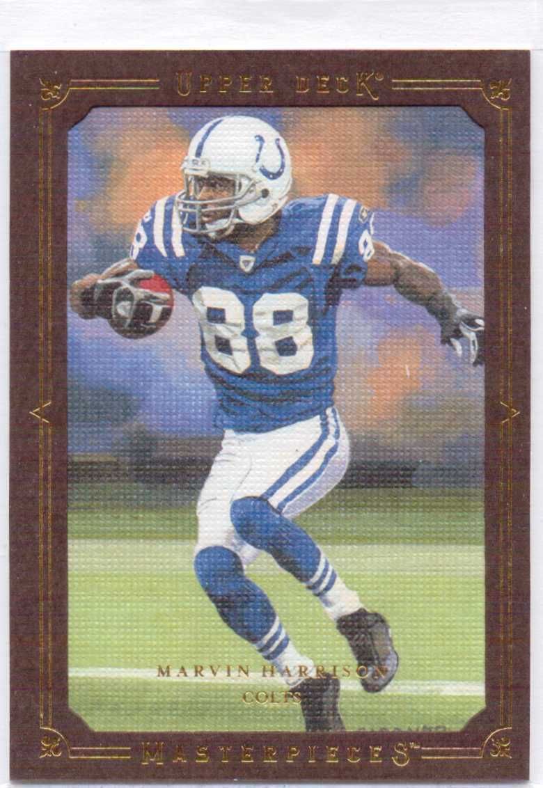 2008 Upper Deck Masterpieces 62 Marvin Harrison Brown Frame