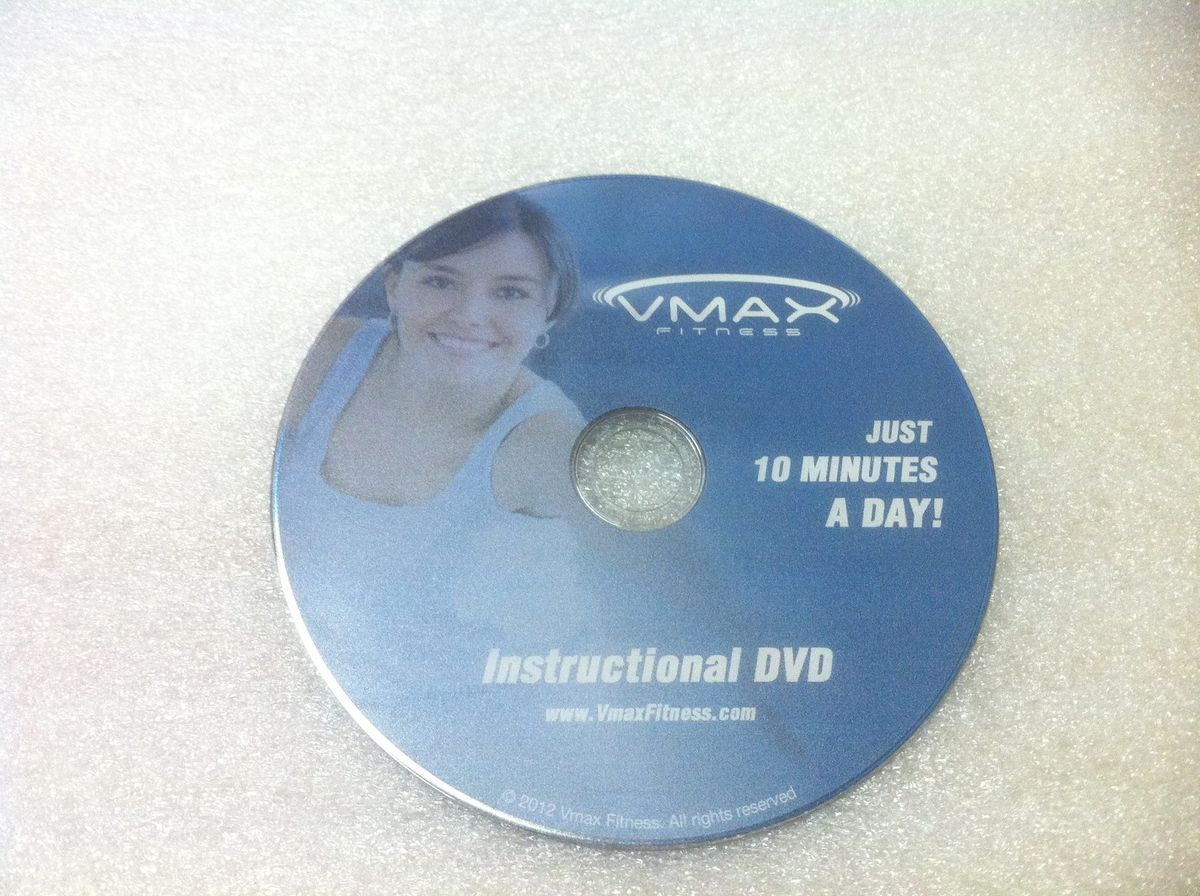 Vmax Fitness Whole Body Vibration WBV Exercise DVD Instructional Video