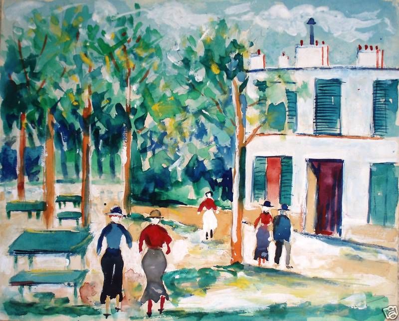 Maurice Utrillo 1883 1955 Manner of Pedestrians