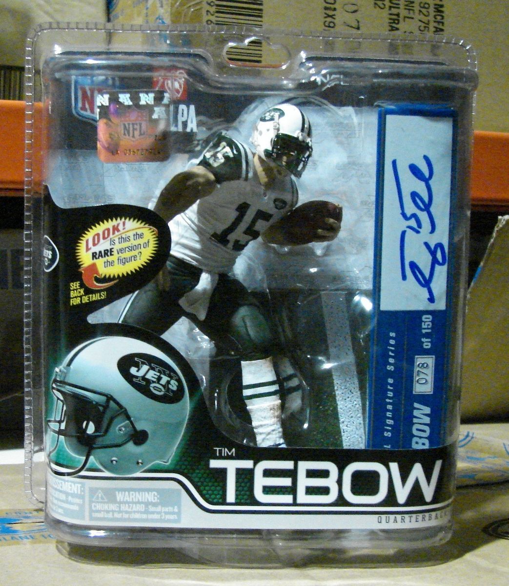 McFarlane Sports Ser 31 NFL Tim Tebow Jets AUTOGRAPHED CL Figure Ser