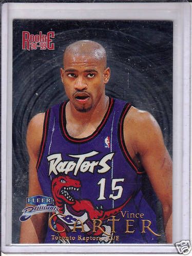 98 99 Fleer Brilliants Vince Carter RC Orlando Magic