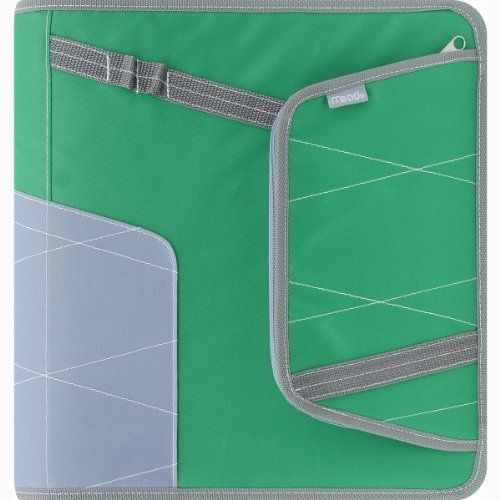 Mead Zipper Binder with Pocket 2 inches Green 72849