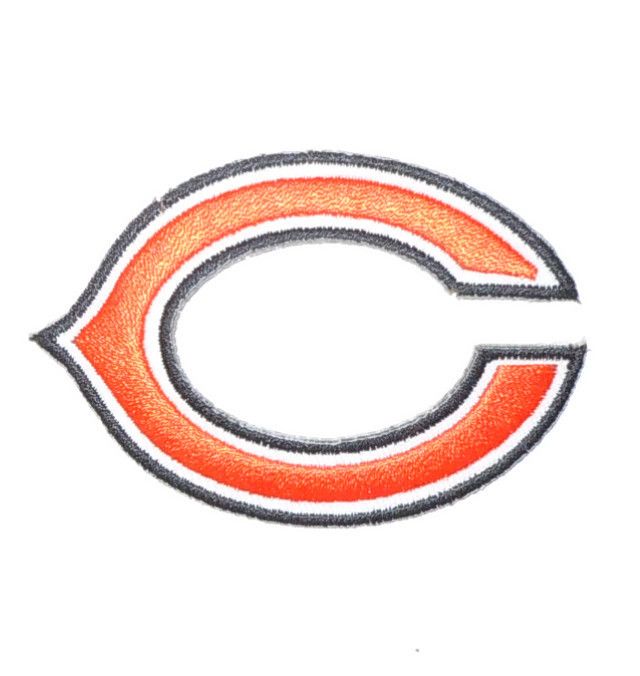 Chicago Bears 3 C Embroidered Iron on Patch NFL Team Logo Shield