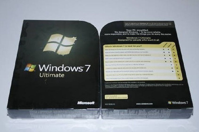 Microsoft Windows 7 Ultimate SEALED Retail Box Full 32 Bit 64 Bit