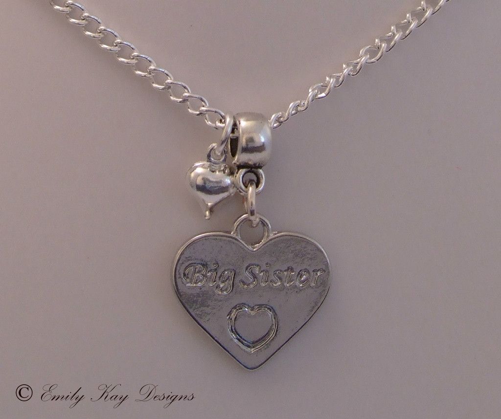 Girls ‘Big Sister’ ‘Little Sister’ Necklace Gift