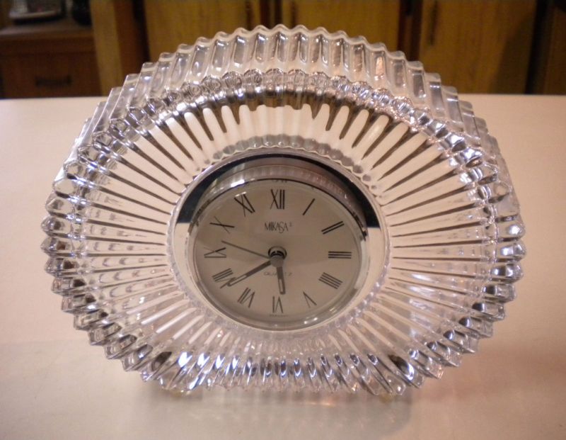 Mikasa Diamond Fire Crystal Clock Mantle Clock