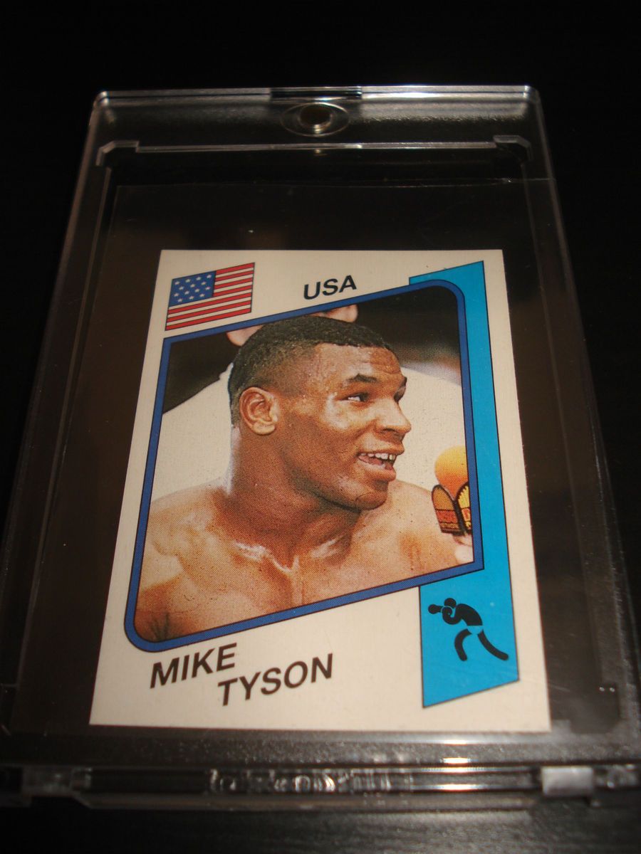 MIKE TYSON PANINI BOXING no 157 MINT STICKER SUPERSPORT 1986 CENTERED