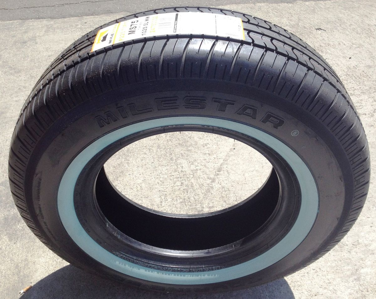New 225 75R15 milestar shaved white wall tires 2257515 225 75 15 22...