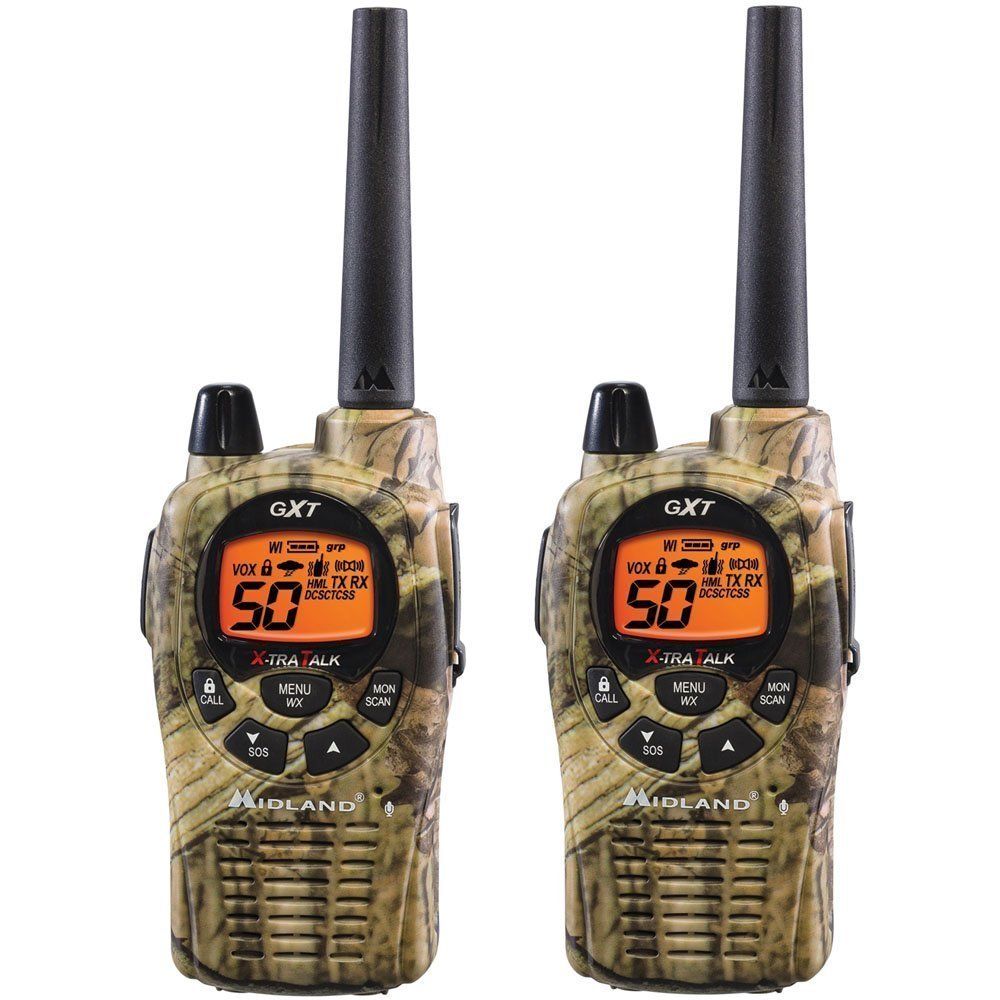 MIDLAND GXT1050VP4 TWO 2 Way Radio Walkie Talkie 36 Mile FRS GMRS Pair