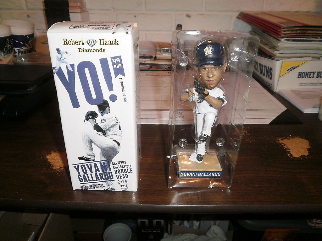 MLB Milwaukee Brewers 2012 Yovani Gallardo Bobblehead