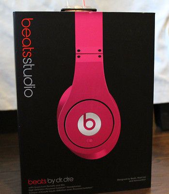 NEW 100% AUTHENTIC BEATS BY DRE STUDIO PINK HEADPHONES