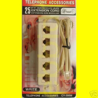 OUTLET TELEPHONE PHONE MODULAR JACK LINE SPLITTER 3 2