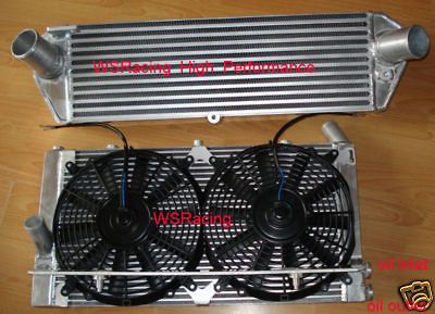 STI IMPREZA 01   06 V mount intercooler kit with 60mm core radiator