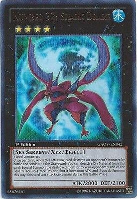 Yugioh GAOV EN042 Number 32 Shark Drake Ultra Rare Card