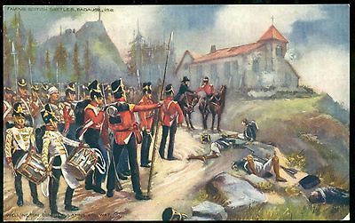 BRITISH BATTLE Wellington At Badajoz Tuck Military Postcard CATON