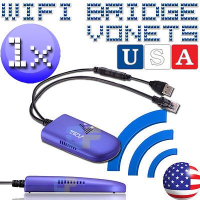 .11B/G Wireless WiFi Bridge Adapter Vonets VAP11G XBox PS3 & Printer