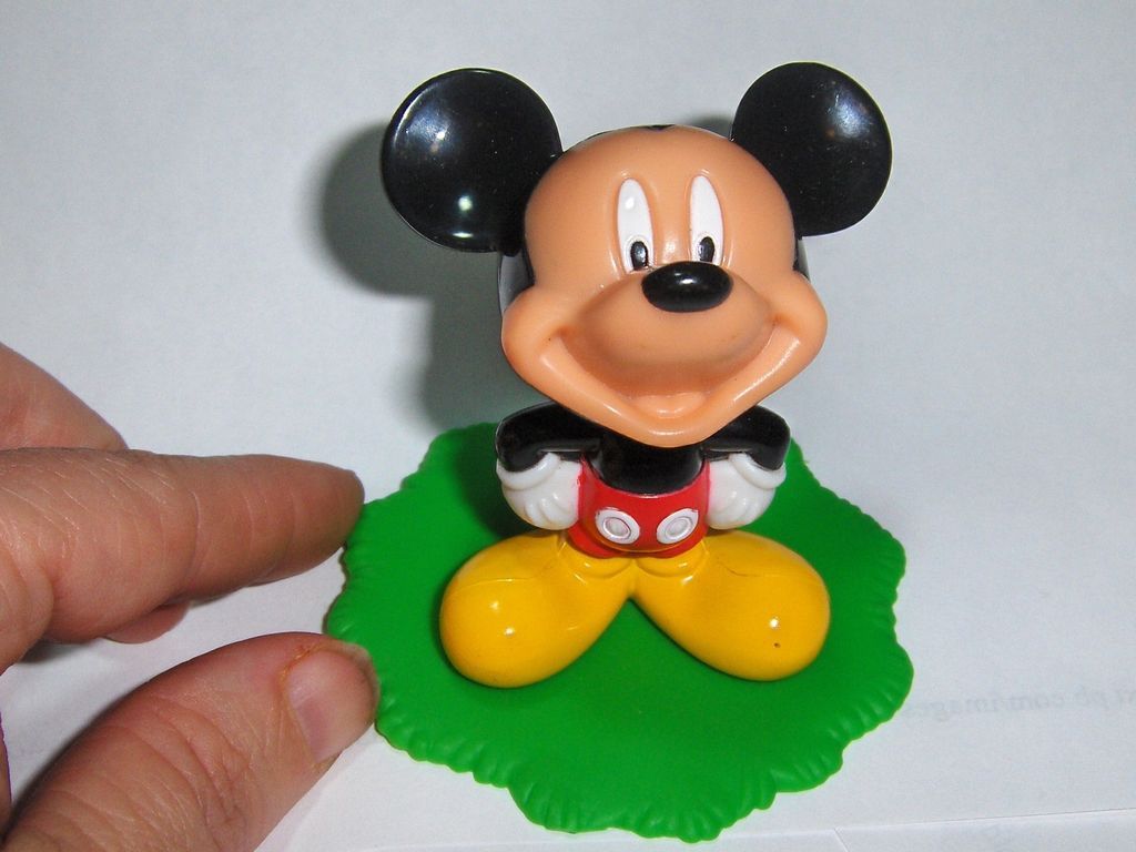 Disney Mickey Mouse Toy PVC Action Figure 2.5 with Stand Base Cake