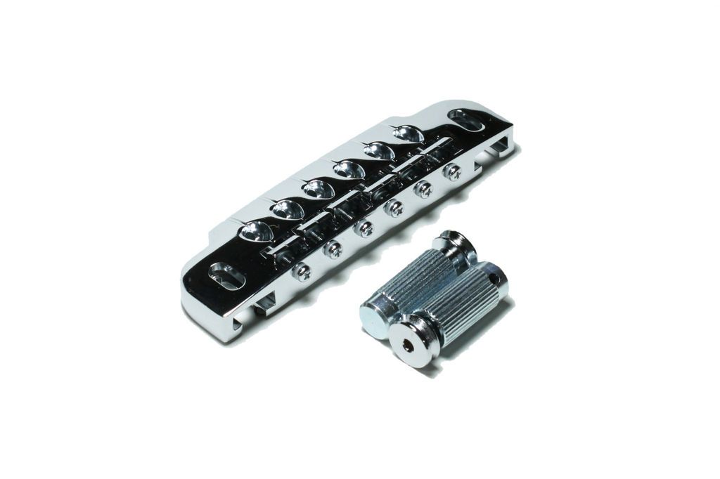 GOTOH 510UB Guitar adjustable Bridge and Tailpiece Chrome with Stud