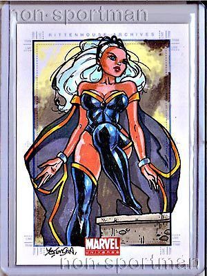 MARVEL UNIVERSE 2011 STORM SKETCH BY YESIM ASRAR