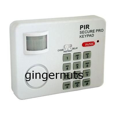 Wireless Keypad Door Chime PIR Motion Sensor Security Alarm with Panic