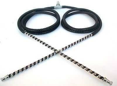 Newly listed 2 Hose Set of Premium Black Washable 60 Long for Hookah