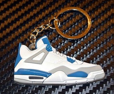 Air Jordan 4 IV AJ4 Retro Military Blue Key Chain Ring Keychain