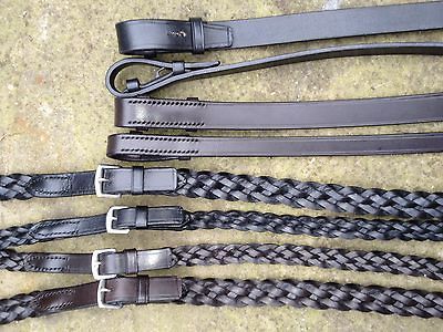 ENGLISH PLAITED/BRAIDE D SHOW REINS suit IDEAL DEVOUCOUX ALBION FALCON