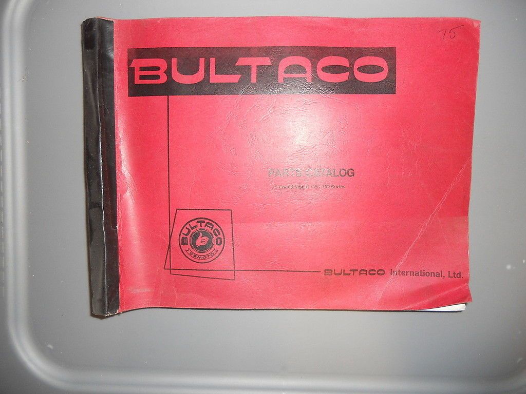 Bultaco Parts Catalog Alpina Sherpa T Frontera Pursang Astro