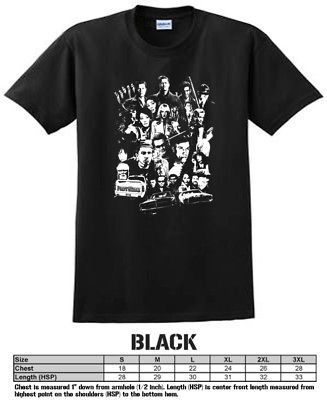 Quentin Tarantino fan movies basterds Black T shirt