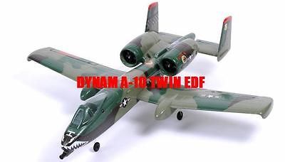 RC JET AIRPLANE DYNAM A 10 JUNGLE CAMO 4CH TWIN 64MM EDF 2.4GHz RTF